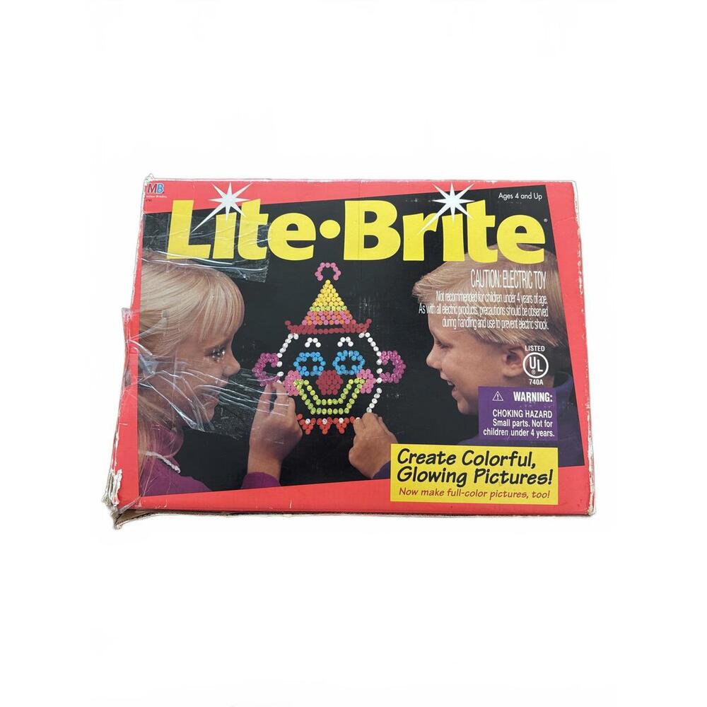 Vintage Lite-Brite Classic Light-Up Pegboard Toy - Vintage 1993 1994 Kids